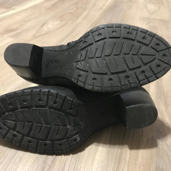 Rieker Ladies Antistress Leather Black Ankle Boots Size 39 - Picture 6 of 6